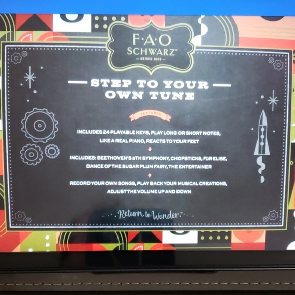 New F.A.O. Schwartz Big Giant Piano Dance Mat - Picture 2 of 7